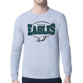 Philadelphia Eagles Starter Team Track Graphic Long Sleeve T-Shirt - Heather Gray on sale