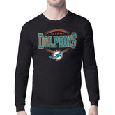 Miami Dolphins Starter Team Track Graphic Long Sleeve T-Shirt - Black sale