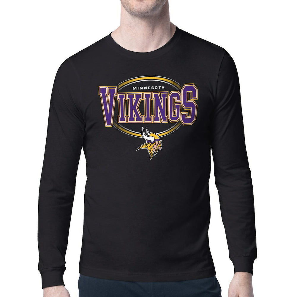 Minnesota Vikings Starter Team Track Graphic Long Sleeve T-Shirt - Black online