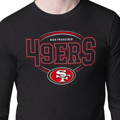 San Francisco 49ers Starter Team Track Graphic Long Sleeve T-Shirt - Black on sale