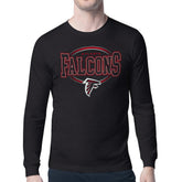 Atlanta Falcons Starter Team Track Graphic Long Sleeve T-Shirt - Black outlet