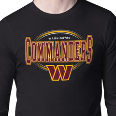 Washington Commanders Starter Team Track Graphic Long Sleeve T-Shirt - Black discount