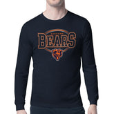 Chicago Bears Starter Team Track Graphic Long Sleeve T-Shirt - Navy for sale