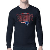 New England Patriots Starter Team Track Graphic Long Sleeve T-Shirt - Navy online