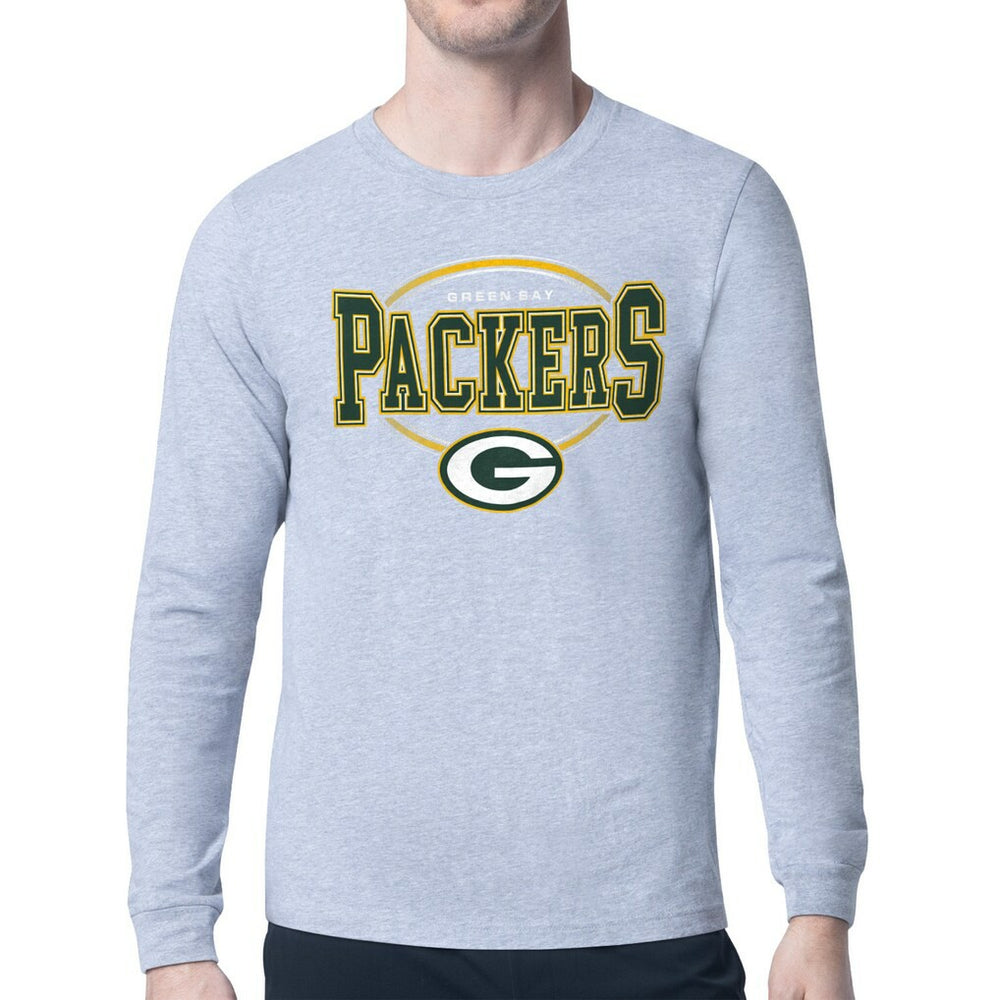 Green Bay Packers Starter Team Track Graphic Long Sleeve T-Shirt - Heather Gray online