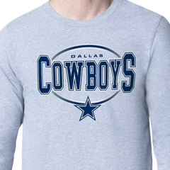 Dallas Cowboys Starter Team Track Graphic Long Sleeve T-Shirt - Heather Gray sale