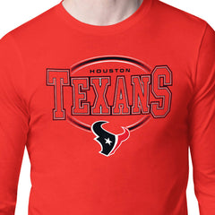 Houston Texans Starter Team Track Graphic Long Sleeve T-Shirt - Red discount