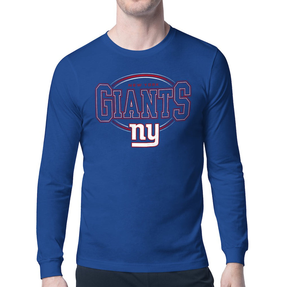 New York Giants Starter Team Track Graphic Long Sleeve T-Shirt - Royal online