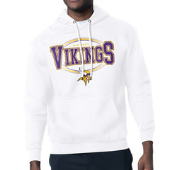 Minnesota Vikings Starter Team Track Graphic Pullover Hoodie - White discount