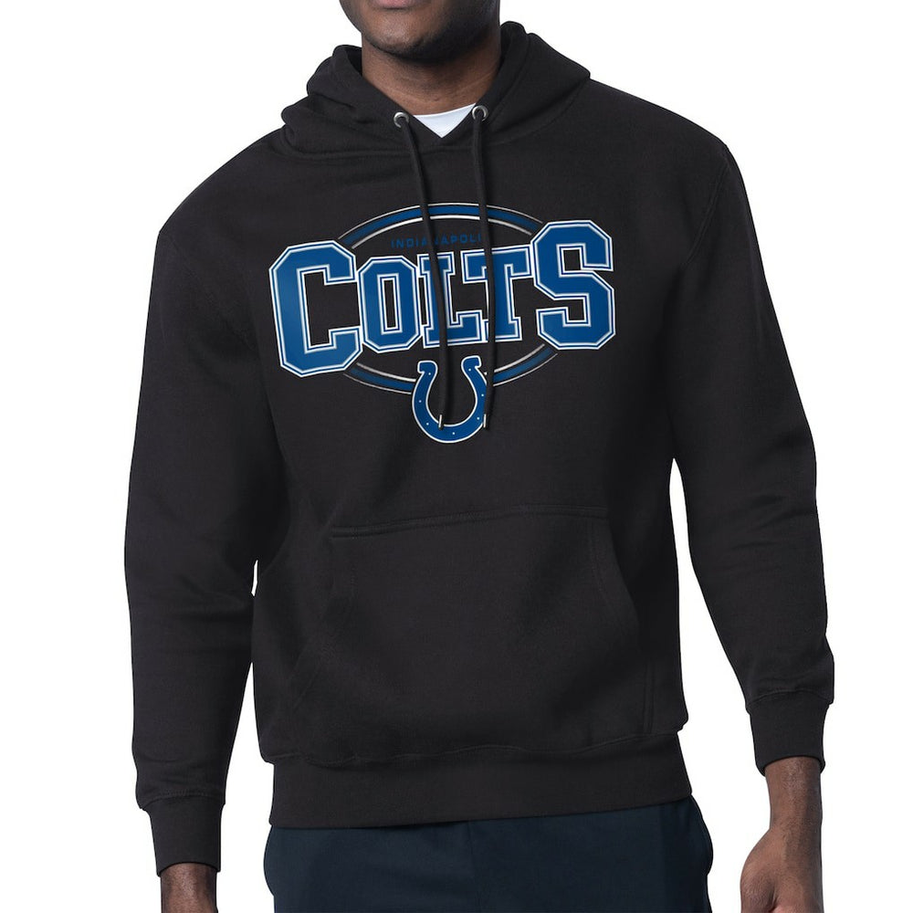 Indianapolis Colts Starter Team Track Graphic Pullover Hoodie - Black cheap