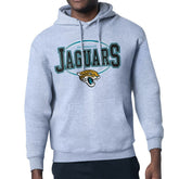Jacksonville Jaguars Starter Team Track Graphic Pullover Hoodie - Heather Gray sale