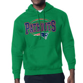 New England Patriots Starter Team Track Graphic Pullover Hoodie - Kelly Green discount