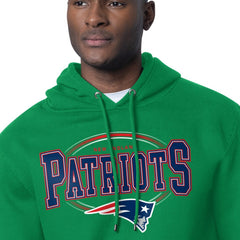 New England Patriots Starter Team Track Graphic Pullover Hoodie - Kelly Green discount