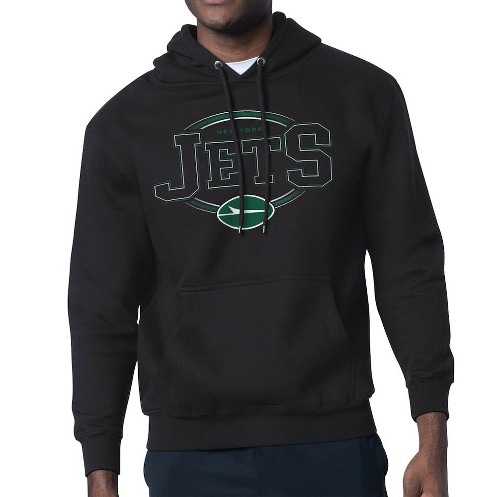 New York Jets Starter Team Track Graphic Pullover Hoodie - Black outlet