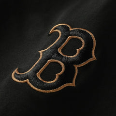 Boston Red Sox Bronze Logo with Cross Bats Established T-Shirt Black