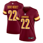 Jacory Croskey-Merritt Washington Commanders Women's Team Game Jersey - Burgundy for sale