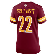 Jacory Croskey-Merritt Washington Commanders Women's Team Game Jersey - Burgundy for sale