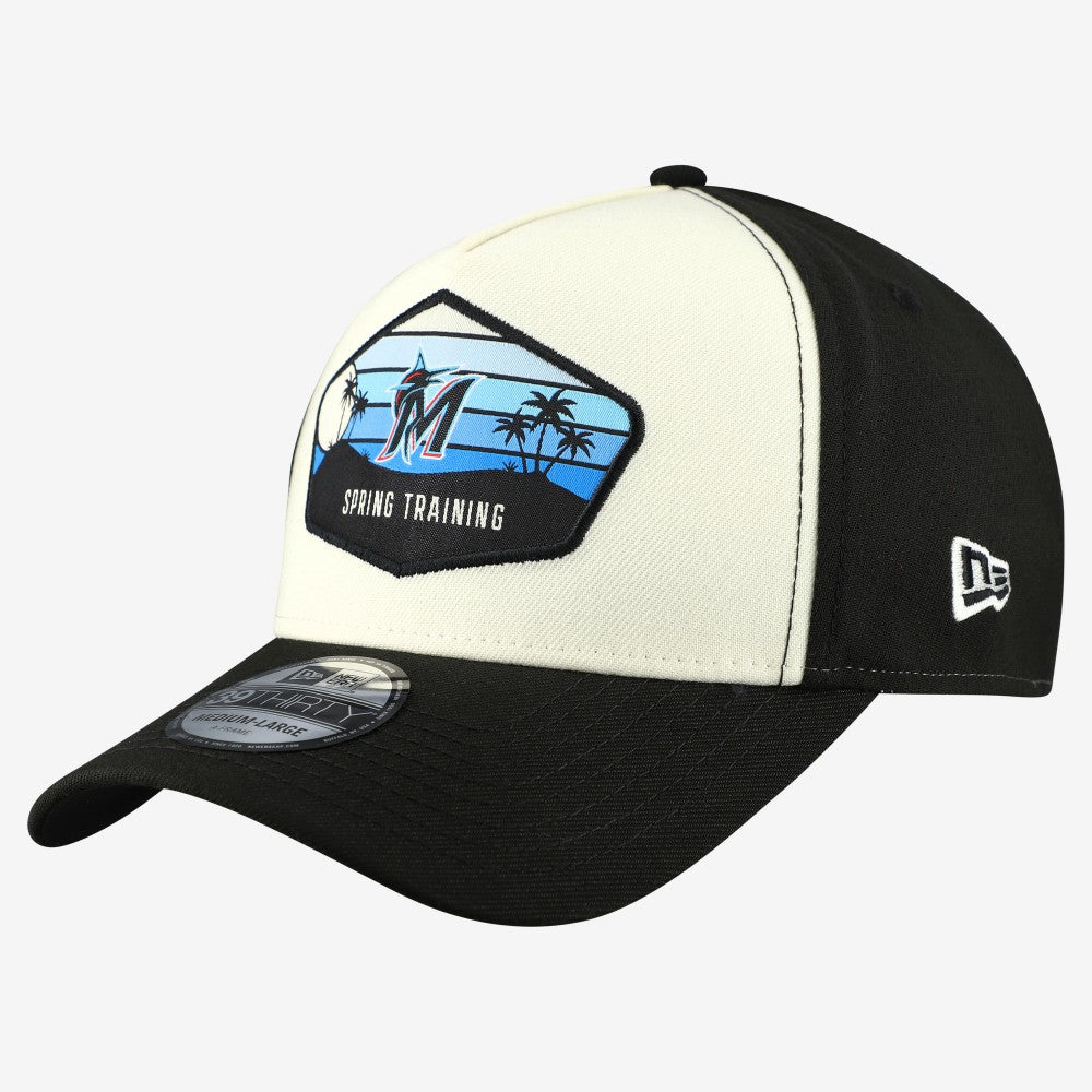 Miami Marlins 2026 Spring Training Fan Pack Gradient 39THIRTY Flex Hat Stone