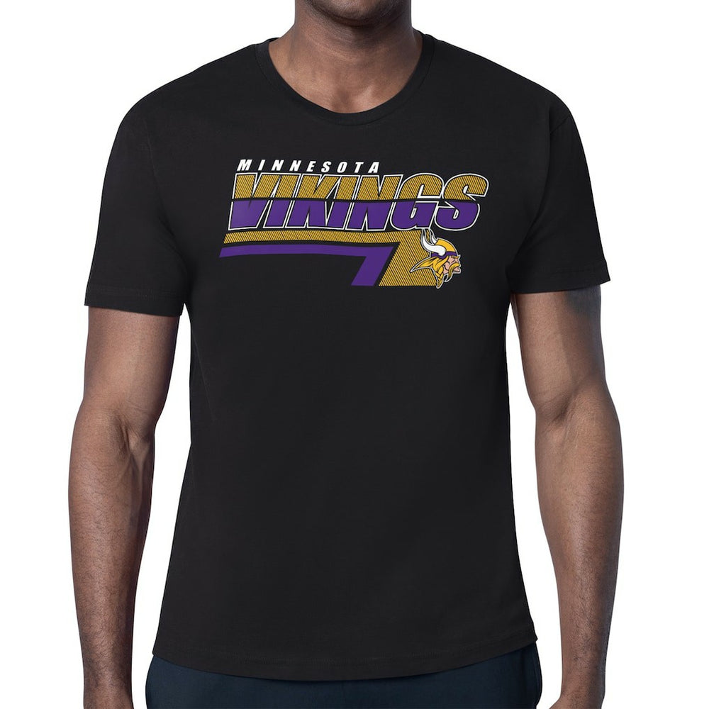 Minnesota Vikings Starter Logo Push Graphic T-Shirt - Black outlet