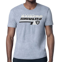 Las Vegas Raiders Starter Logo Push Graphic T-Shirt - Heather Gray for sale