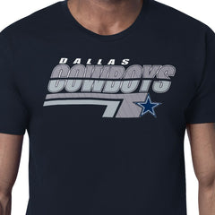 Dallas Cowboys Starter Logo Push Graphic T-Shirt - Navy outlet