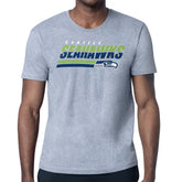 Seattle Seahawks Starter Logo Push Graphic T-Shirt - Heather Gray discount