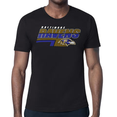 Baltimore Ravens Starter Logo Push Graphic T-Shirt - Black sale