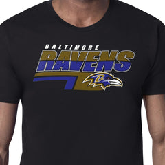 Baltimore Ravens Starter Logo Push Graphic T-Shirt - Black sale