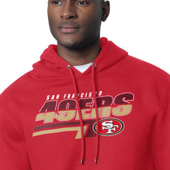 San Francisco 49ers Starter Logo Push Graphic Hoodie - Scarlet on sale