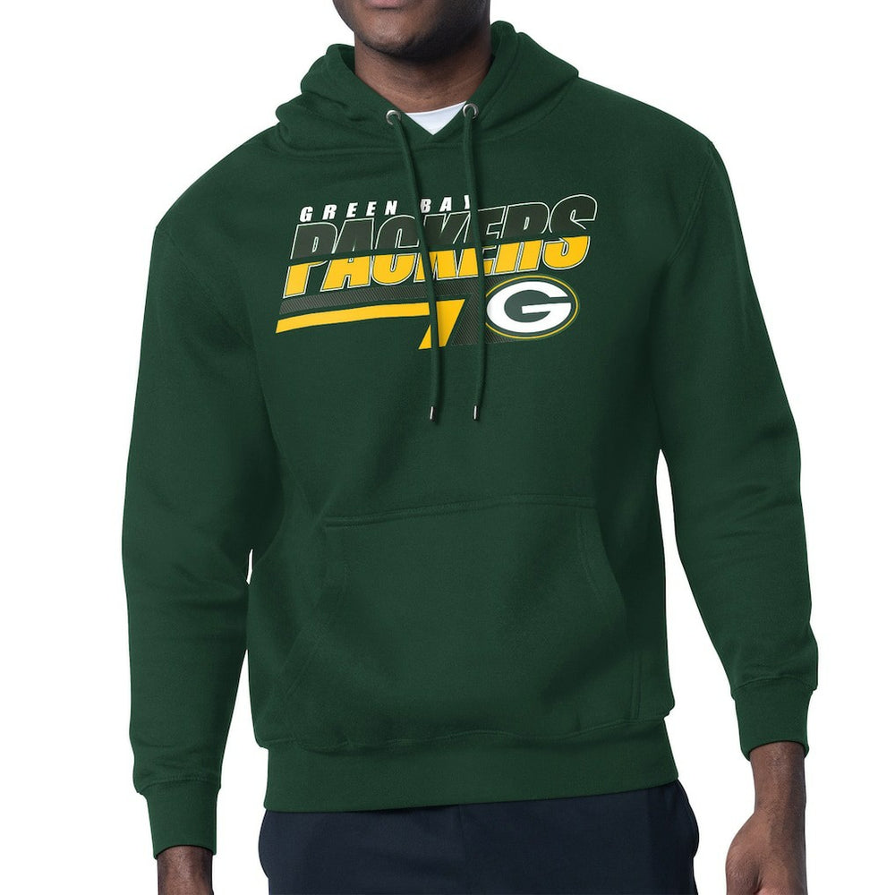 Green Bay Packers Starter Logo Push Graphic Hoodie - Green for sale
