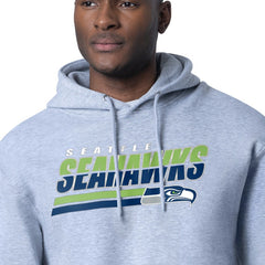 Seattle Seahawks Starter Logo Push Graphic Hoodie - Heather Gray on sale