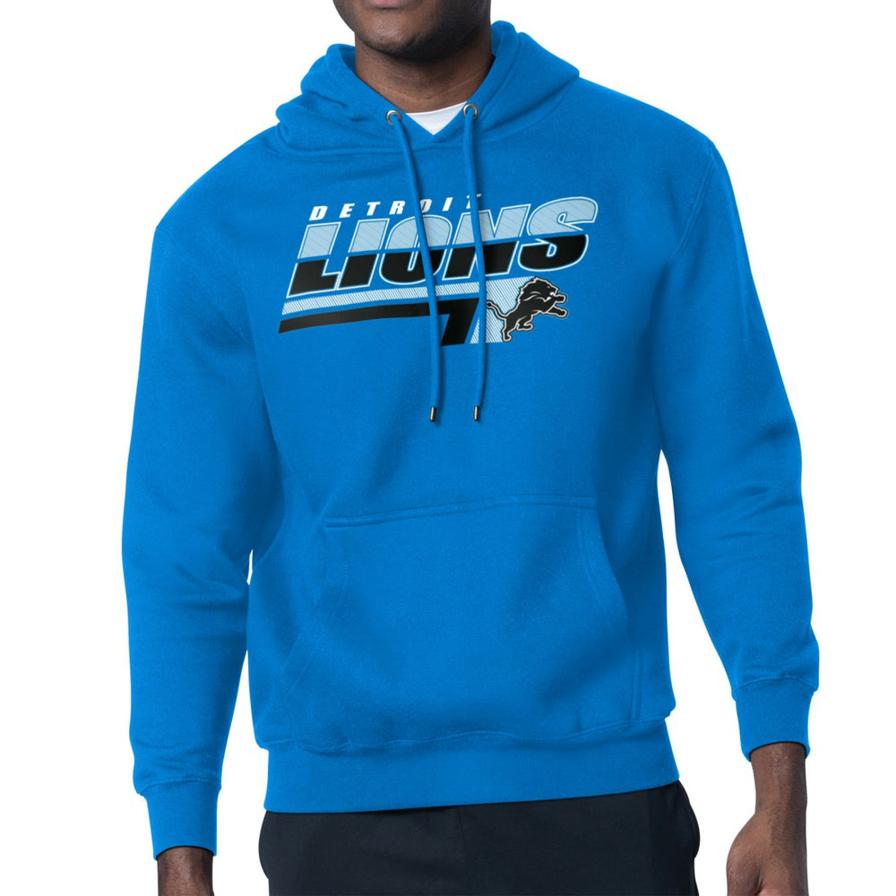 Detroit Lions Starter Logo Push Graphic Hoodie - Blue discount