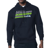 Seattle Seahawks Starter Logo Push Graphic Hoodie - College Navy outlet