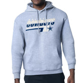 Dallas Cowboys Starter Logo Push Graphic Hoodie - Gray on sale