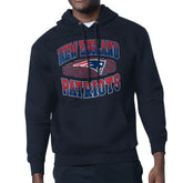 New England Patriots Starter Team Grit Graphic Hoodie - Navy on sale