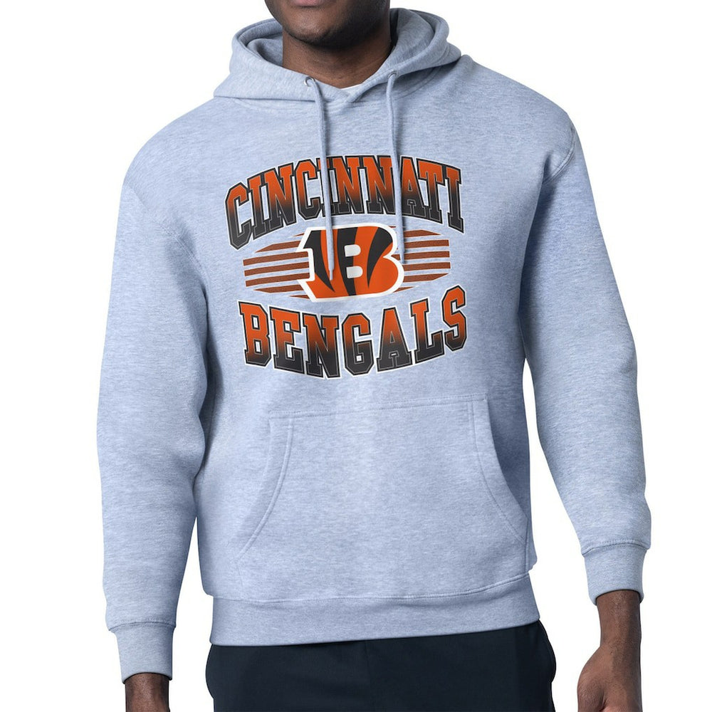 Cincinnati Bengals Starter Team Grit Graphic Hoodie - Heather Gray cheap