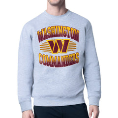 Washington Commanders Starter Team Grit Graphic Fleece Pullover Sweatshirt - Heather Gray discount