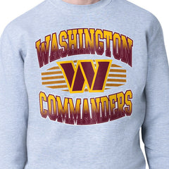 Washington Commanders Starter Team Grit Graphic Fleece Pullover Sweatshirt - Heather Gray discount