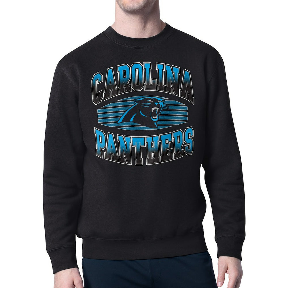 Carolina Panthers Starter Team Grit Graphic Fleece Pullover Sweatshirt - Black outlet