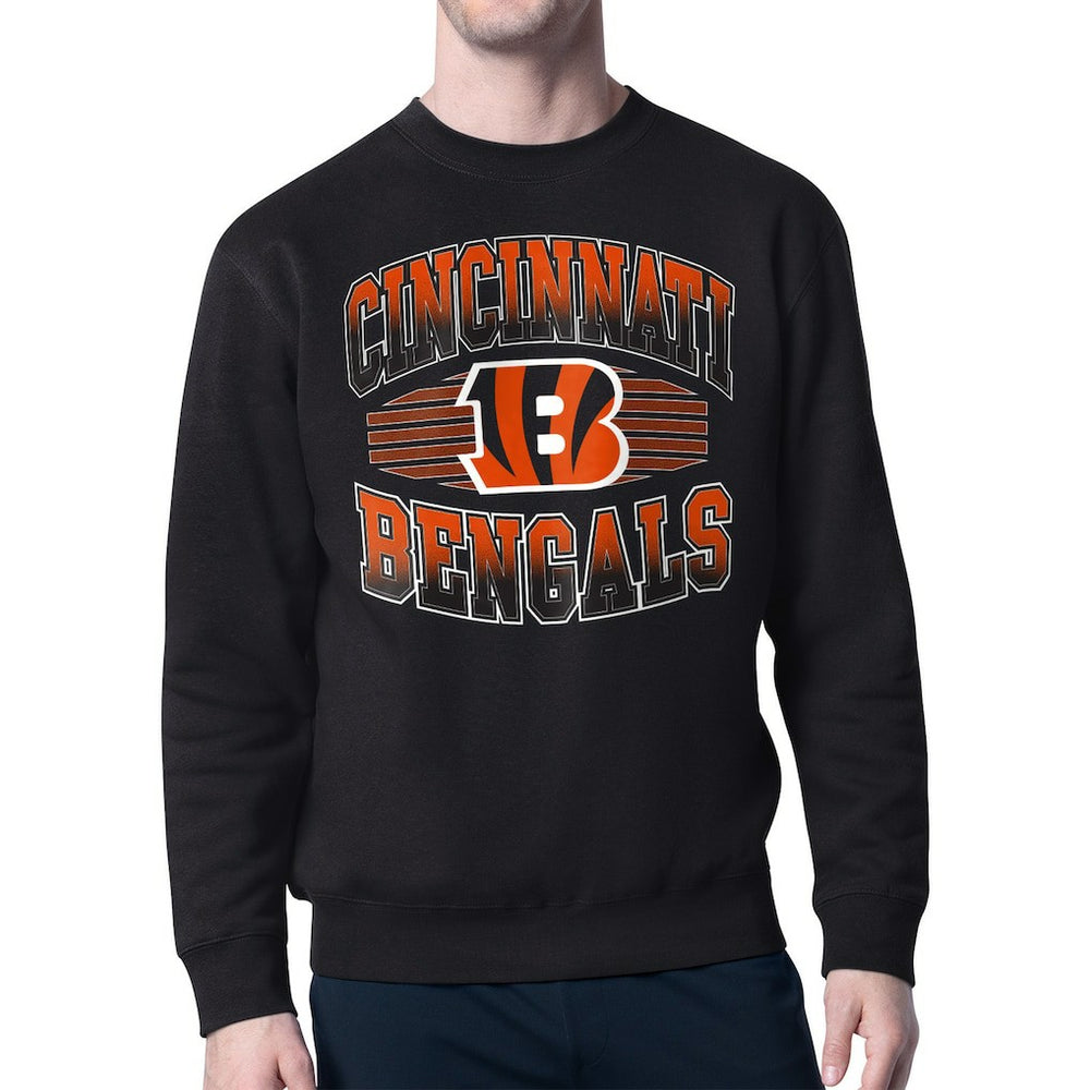 Cincinnati Bengals Starter Team Grit Graphic Fleece Pullover Sweatshirt - Black for sale