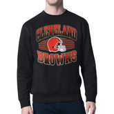 Cleveland Browns Starter Team Grit Graphic Fleece Pullover Sweatshirt - Black outlet