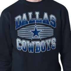 Dallas Cowboys Starter Team Grit Graphic Fleece Pullover Sweatshirt - Navy outlet