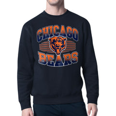 Chicago Bears Starter Team Grit Graphic Fleece Pullover Sweatshirt - Navy online