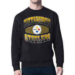 Pittsburgh Steelers Starter Team Grit Graphic Fleece Pullover Sweatshirt - Black cheap