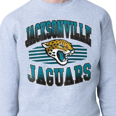 Jacksonville Jaguars Starter Team Grit Graphic Fleece Pullover Sweatshirt - Heather Gray online