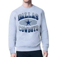 Dallas Cowboys Starter Team Grit Graphic Fleece Pullover Sweatshirt - Heather Gray online