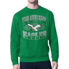Philadelphia Eagles Starter Team Grit Graphic Fleece Pullover Sweatshirt - Kelly Green cheap