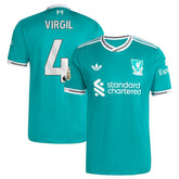 Virgil van Dijk Liverpool 2025/26 Third Player Jersey Discount - Green