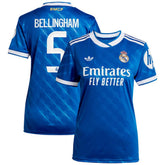Jude Bellingham Real Madrid Women's 2025/26 Third Replica Player Jersey - Blue discount