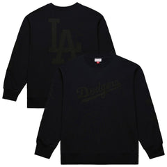 Los Angeles Dodgers Phantom Fleece Crewneck Sweatshirt Black